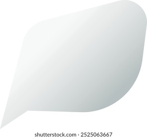 Icono de burbuja de mensaje. Nube cómica blanca redonda. Elemento Ui