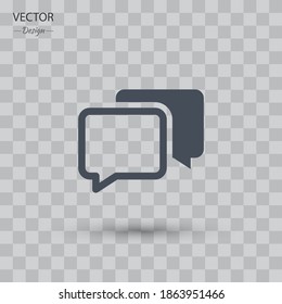 message bubble icon. Vector illustration EPS 10.