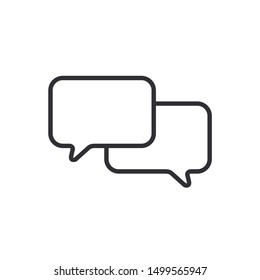 Message bubble. Bubble template. Speech bubble. Chat sign. Communication symbol. Vector speech bubble. Notification icon. Social Media element. New message. Chat Icon. Communicate. Support symbol.