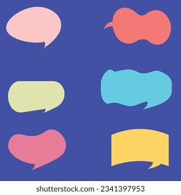 Message bubble. Bubble template. Speech bubble. Chat sign. Communication symbol. Vector speech bubble. Notification icon. Social Media element. New message. Chat Icon. Conversation