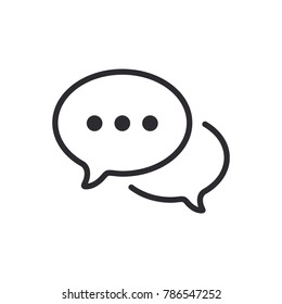 Message bubble. Bubble template. Speech bubble. Chat sign. Communication symbol. Vector speech bubble. Notification icon. Social Media element. New message. Chat icon. Text message. Message sent.