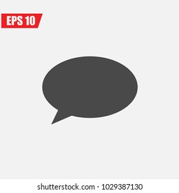 message bubble vector icon for sms and social media