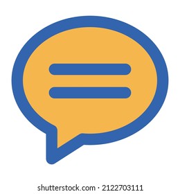 Message Bubble Vector icon which is suitable for commercial work and easily modify or edit it

