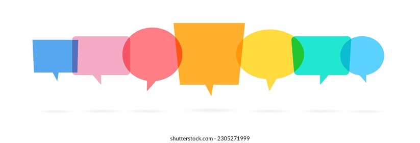 Message Bubbles Design Element, Vector Illustration