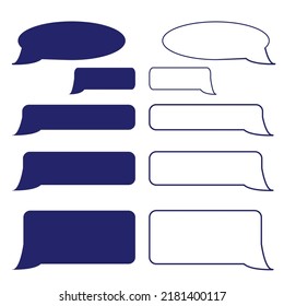 Message bubbles icons. Design for chat. Vector message tablog. Vectone graphics on a white background in a flat style for web sites and advertising big boards	
