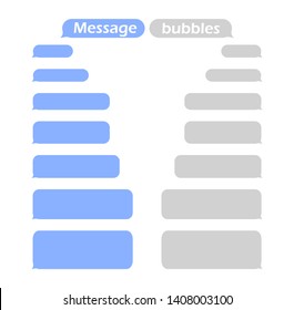 Message bubbles. Interface for chat.