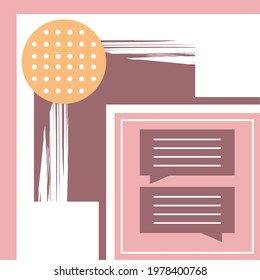 message bubbles social media template