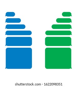 Message bubbles vector icons for chat.Vector illustration