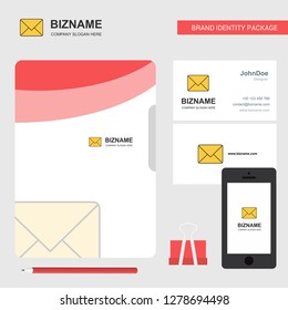 Message Business Logo, File Cover Visiting Card and Mobile App Design. Vector Illustration
