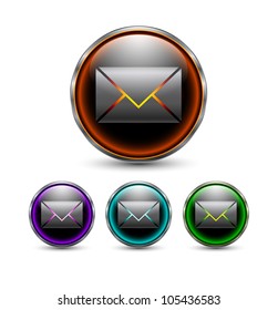 message button. vector