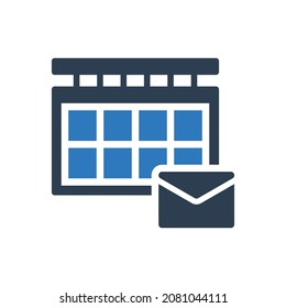 Message calendar Icon - Email Date Icon