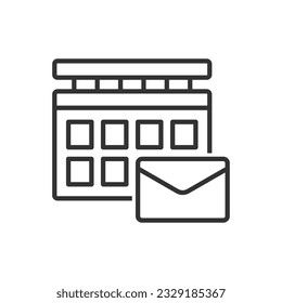 Message calendar Icon - Email Date Icon