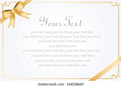 message card ribbon