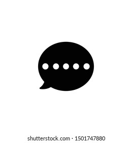 message chat bubble speech icon vector