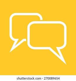 Message, chat, bubbles, text icon vector image. Can also be used for communication, connection, technology. Suitable for web apps, mobile apps and print media.