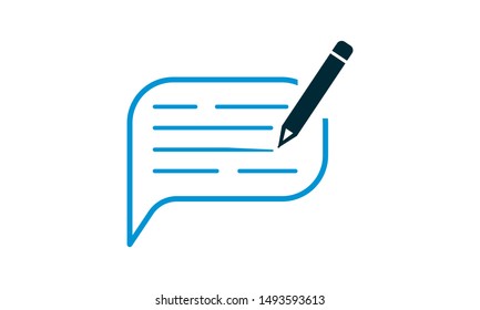Message chat color icon. Speech bubble sign. Feedback symbol.