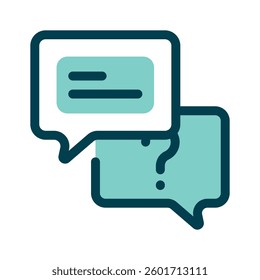 Message, chat communication, trendy icon of speech bubbles