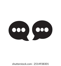 Message chat icon black contact letter text background design.