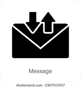 Message and chat icon concept