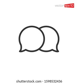 Message Chat Icon Design Vector