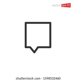 Message Chat Icon Design Vector