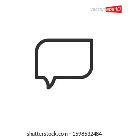 Message Chat Icon Design Vector