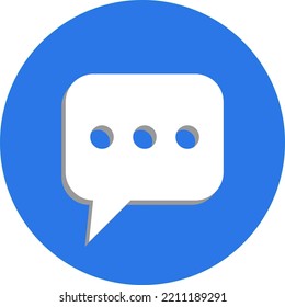 Message Chat Icon Logo 3D Vector Eps