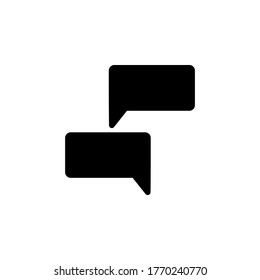 icono de mensaje y chat. perfecto para sitio web, logotipo, aplicación, plantilla de presentación y otros productos. diseño de iconos estilo sólido