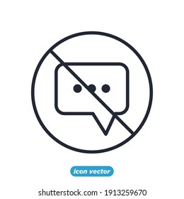 Icono de chat de mensajes. plantilla de símbolo de correo SMS para ilustración vectorial de colección de diseño gráfico y web