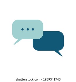 Message chat icon. SMS mail symbol. Template. Logotype. Vector illustration