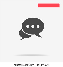 Message or chat icon. Vector concept illustration for design.