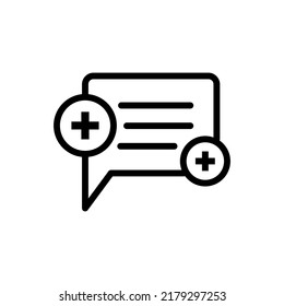 Nachricht, Chat Symbol Vektorgrafik Logo Vorlage für viele Zwecke. Einzeln auf weißem Hintergrund.