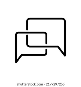 Nachricht, Chat Symbol Vektorgrafik Logo Vorlage für viele Zwecke. Einzeln auf weißem Hintergrund.