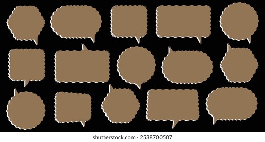 Message, chat icons set on isolated background eps 10.