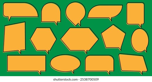 Message, chat icons set on isolated background eps 10.
