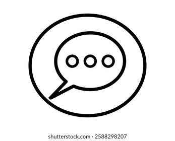 Message, chat icons set. Speech bubble, message icon collection.