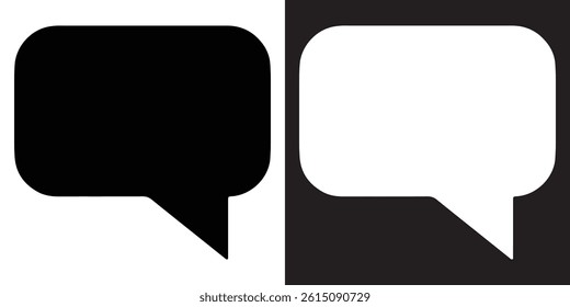 Message, chat icons set. Speech bubble, message icon collection. Vector