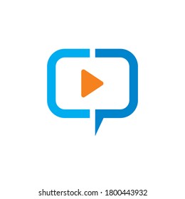 message and chat logo , technology logo