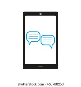 message chat phone, vector icon