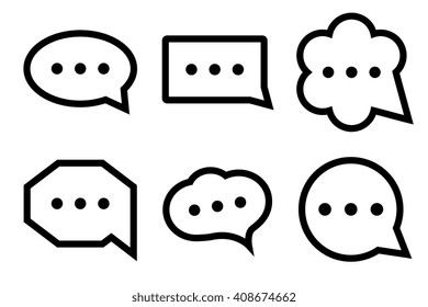 Message, chat, sms, talk icon. Speech bubble sign