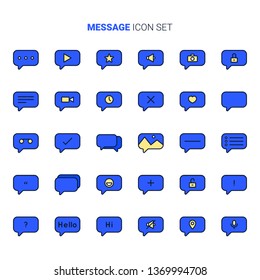 Message and chating icon set