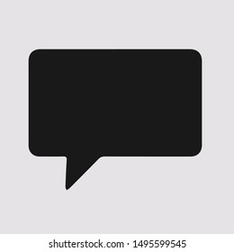message chatting communication sms icon black flat design