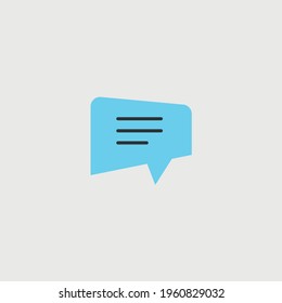 message chatting vector icon speech social media icon