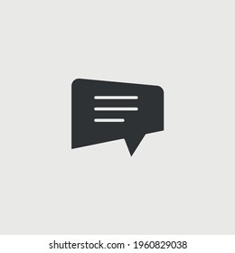 message chatting vector icon speech social media icon