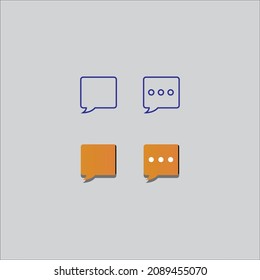 Message Clip art icon Text icon fill and stroke colors comments icon