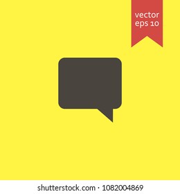 message cloud. message cloud icon. sign design. yellow background.