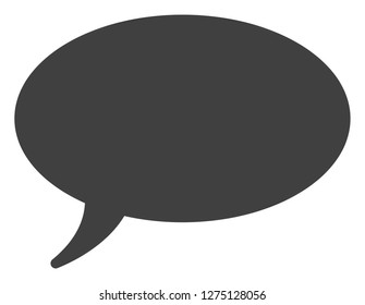 Message cloud vector icon symbol. Flat pictogram is isolated on a white background. Message cloud pictogram designed with simple style.