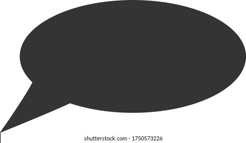 Message Cloud vector illustration. A flat illustration iconic design of Message Cloud on a white background.