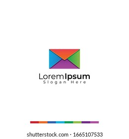 message colorful logo design, vector, illustration