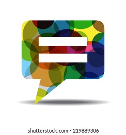 Message Colorful Vector Icon Design